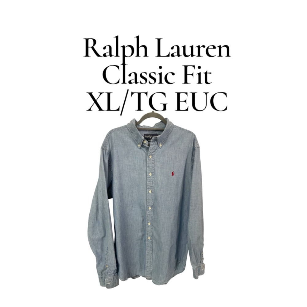 Men's Ralph Lauren Button-Down Shirt XL Blue